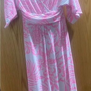 Lilly Pulitzer Pink and White Dress